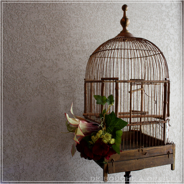 フランス アンティーク Bird Cage 鳥かご オブジェ テーブル