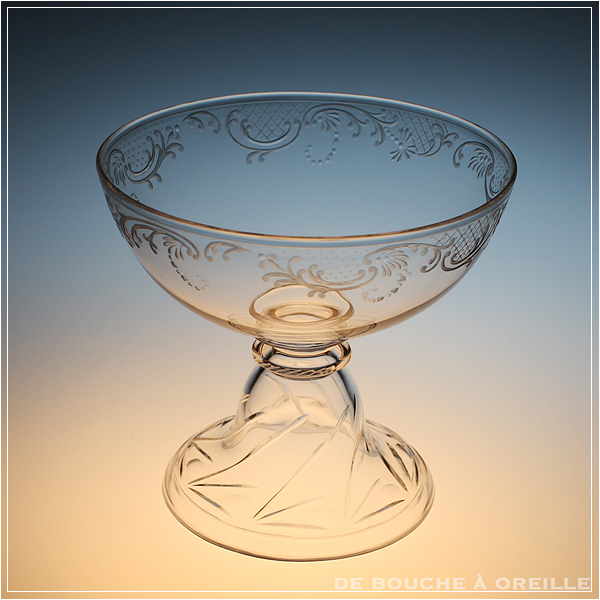 Baccarat / Clichy Forme 6185 アンティーク オールドバカラ CHAMPAGNE COUPE