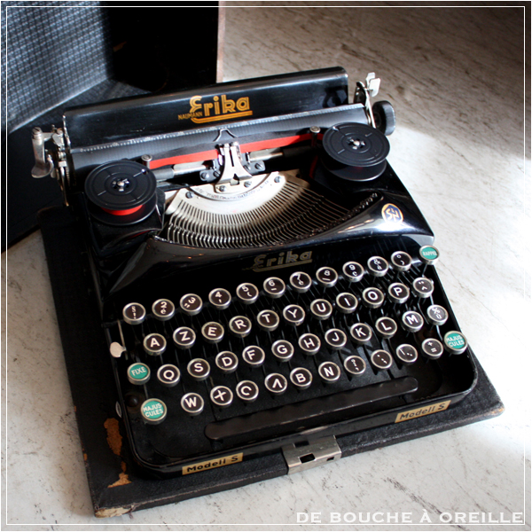 machine a ecrire Erika Model-S アンティーク タイプライター