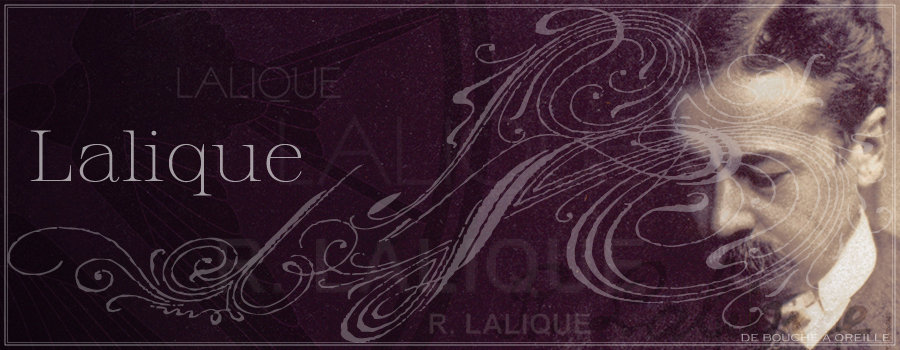 オールドバカラ アンティーク DE BOUCHE A OREILLE / LALIQUE - ラリック